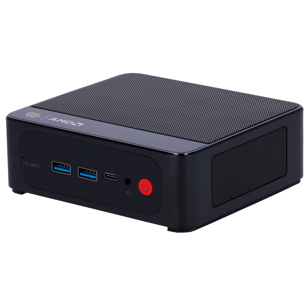 Mini PC senza sistema operativo - CPU AMD Ryzen 5 5560U - GPU Radeon 6Core - RAM 16GB + ROM 500GB SSD - WiFi 6, Bluetooth 5.2 e RJ45 10/100/1000M - HDMI 2.0 4K e USB 3.2 Gen2