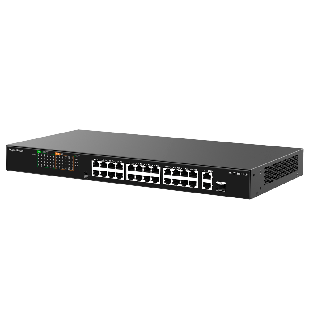 Reyee Switch PoE con montaggio su rack