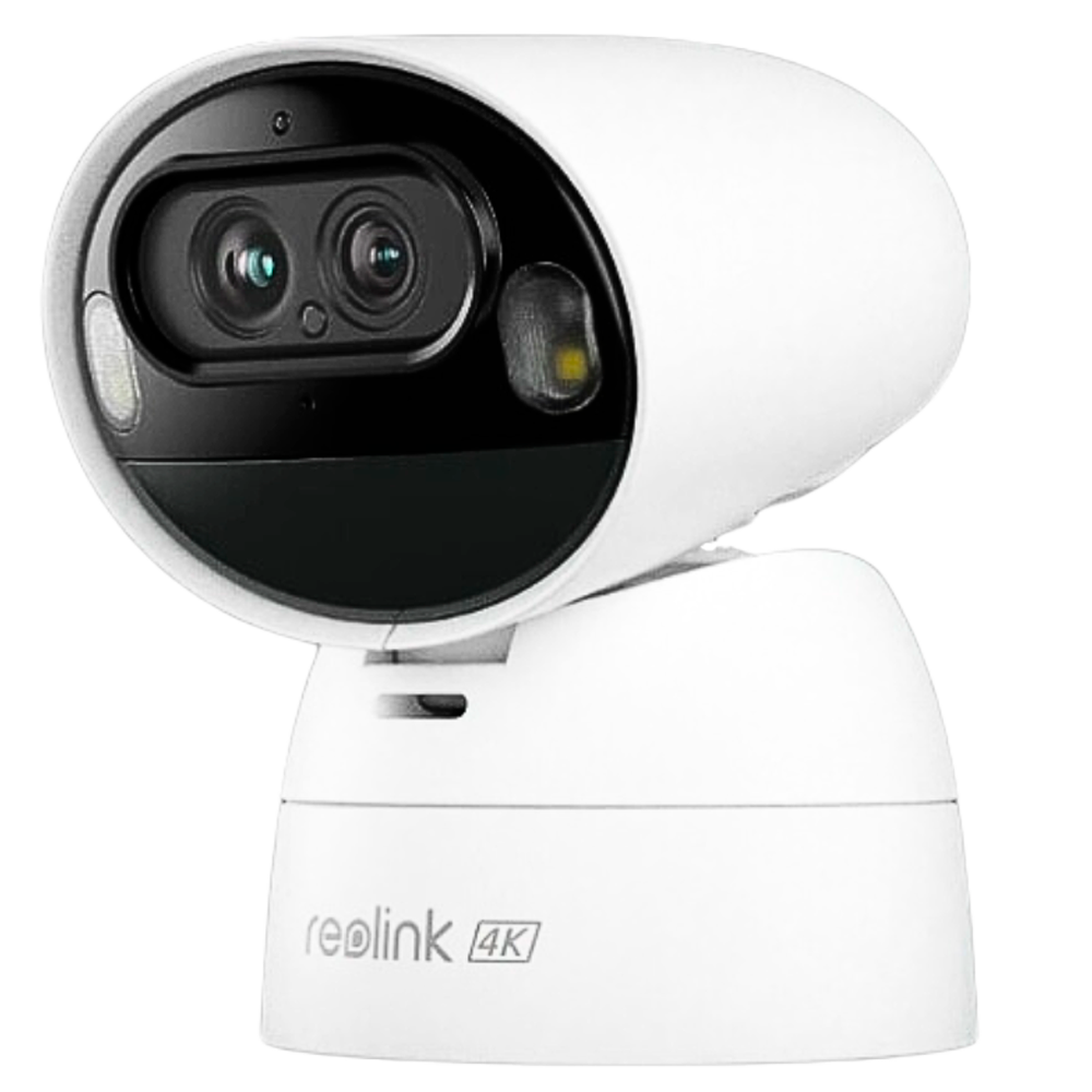 Reolink Telecamera WiFi a Batteria Argus B730 - 4K / 8MP (3840×2160) + 2MP (1920×1080) - IR 30 m / Modalità Night Color - Tracking & zoom automatici - Audio bidirezionale / Slot MicroSD - Adatta per esterni