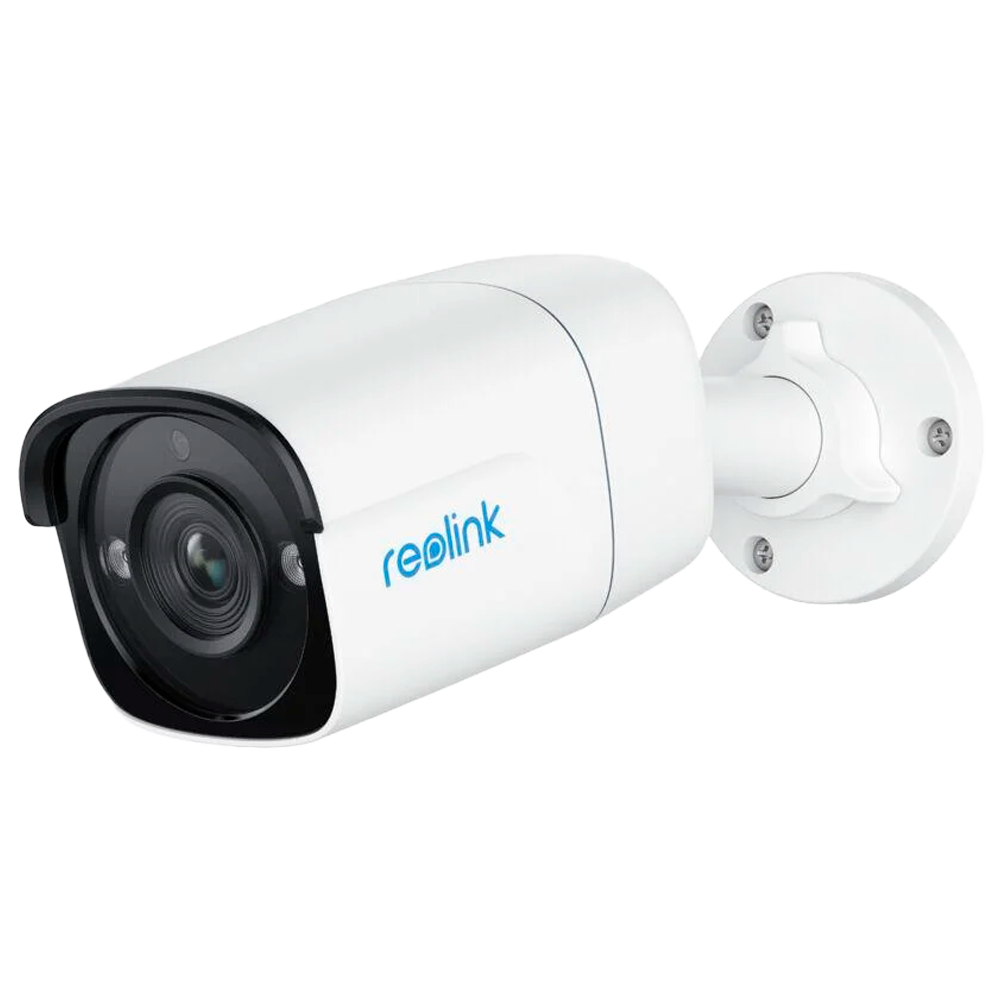 Reolink Telecamera IP PoE P320 - 5MP Full HD (2880x1616) - IR 30 m / PoE - Rilevamento di Persone / Veicoli / Animali domestici - Audio bidirezionale / Slot MicroSD - Adatta per esterni