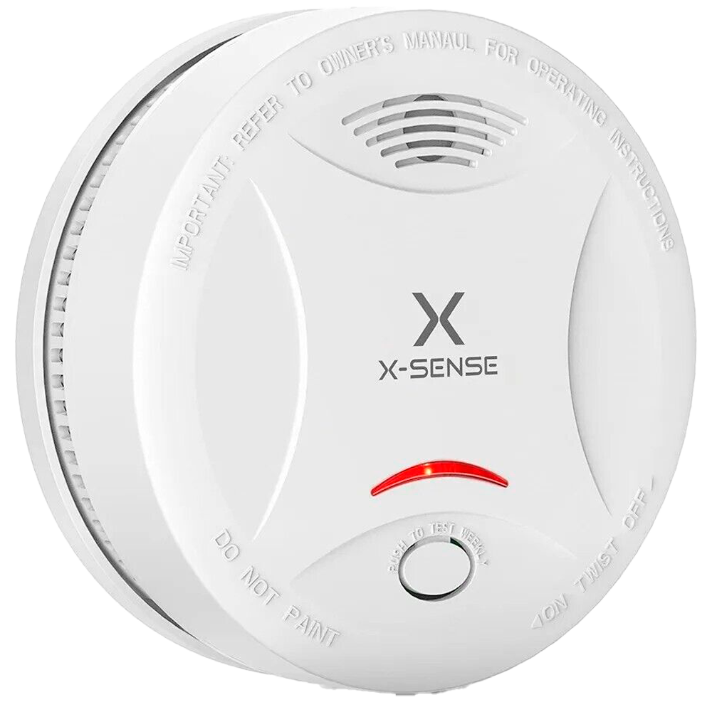 Rivelatore di fumo autonomo X-Sense - Durata della batteria 10 anni - Spia di allarme - Allarme acustico 85 dB a 3m - Pulsante Test - Certificato EN 14604