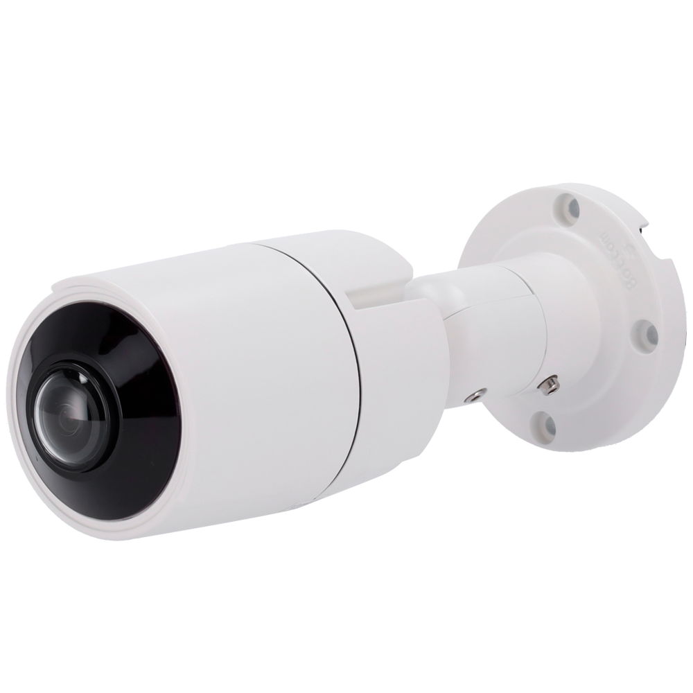 Cámara bullet Gama 1080p ECO - 4 en 1 (HDTVI / HDCVI / AHD / CVBS) - 1/2.9" CMOS 2.0Mpx - Lente 1.8 mm gran angular 180º - LEDs IR y Luz cálida Alcance 20 m - Gran angular sin deformación esférica