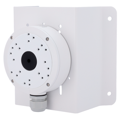Staffa da soffitto Safire Smart - 215 (I) x 215 (La) x 121.4 (Lu) mm - Diametro base per telecamere 139.3 mm - Adatto per esterni - Colore bianco - Fabbricato in lega di alluminio