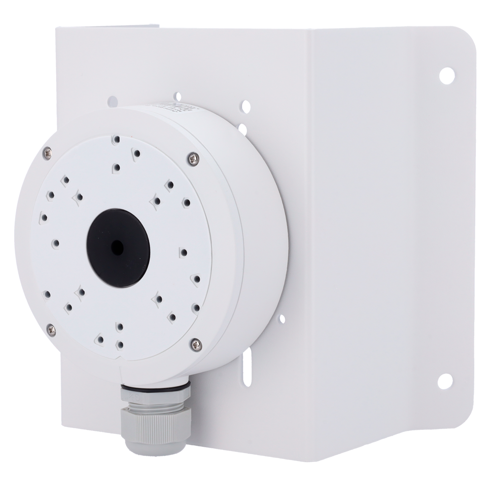 Staffa da soffitto Safire Smart - 215 (I) x 215 (La) x 121.4 (Lu) mm - Diametro base per telecamere 139.3 mm - Adatto per esterni - Colore bianco - Fabbricato in lega di alluminio