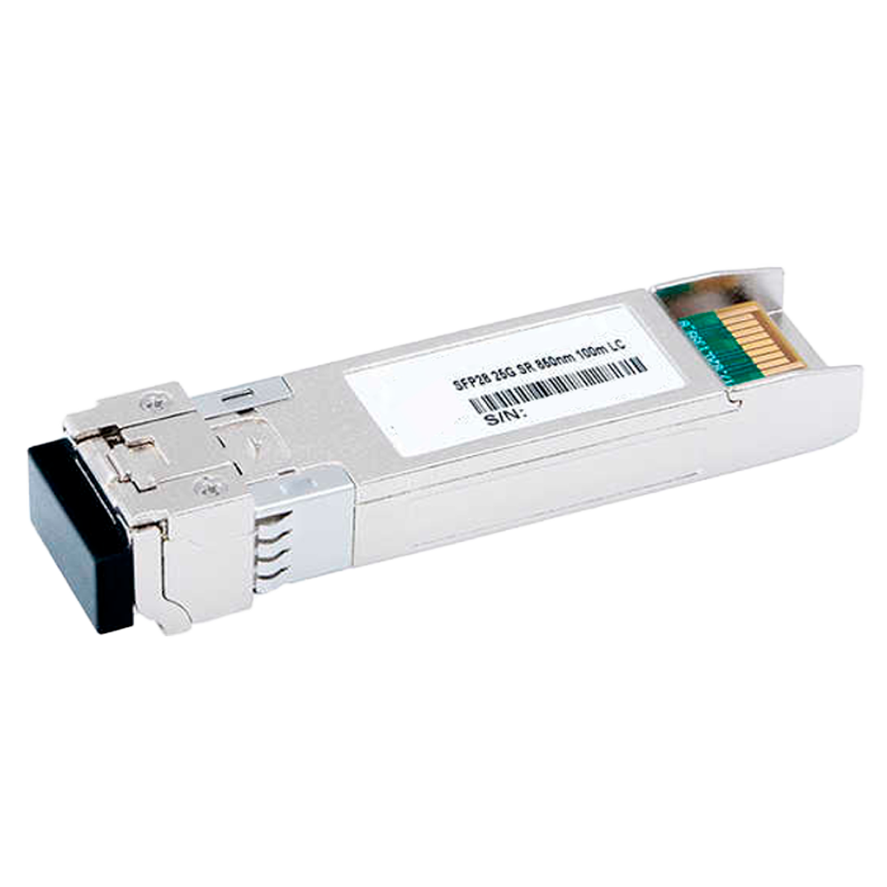 Modulo transceiver SFP28 - Lunghezza d'onda 850 nm - Fibra multimodale - Connettore LC duplex - Massima distanza 100 m - 25Gbps - 25GBASE