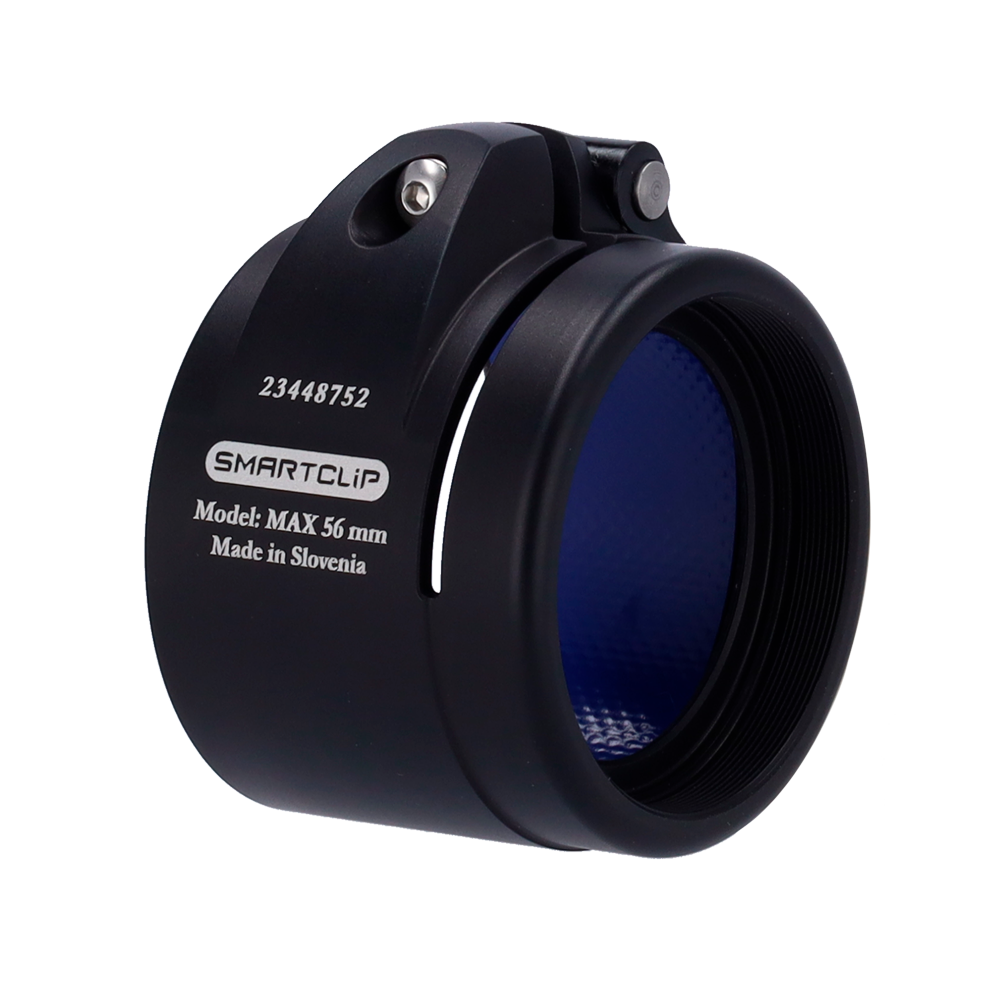 Clip-on - Ghiera M52x0.75 - Dimensione 56 mm - Alluminio - Nero