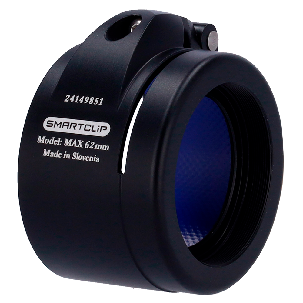 Clip-on - Ghiera M52x0.75 - Dimensione 62 mm - Alluminio - Nero
