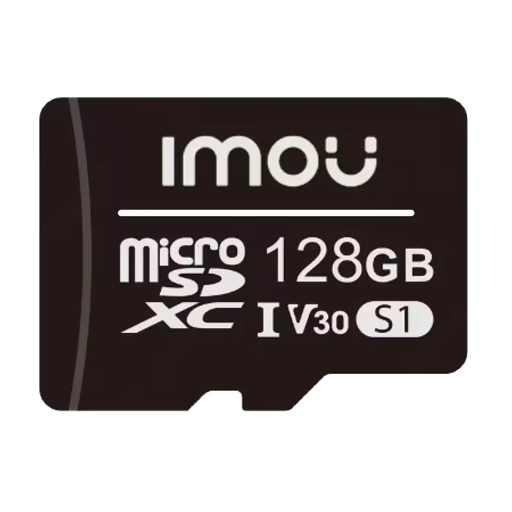 Imou Tarjeta de memoria Micro SD Clase 10 128GB - Compatible para camaras de vigilancia - Clase 10 / V30 - Uso en interiores - Material platico - Facil instalacion