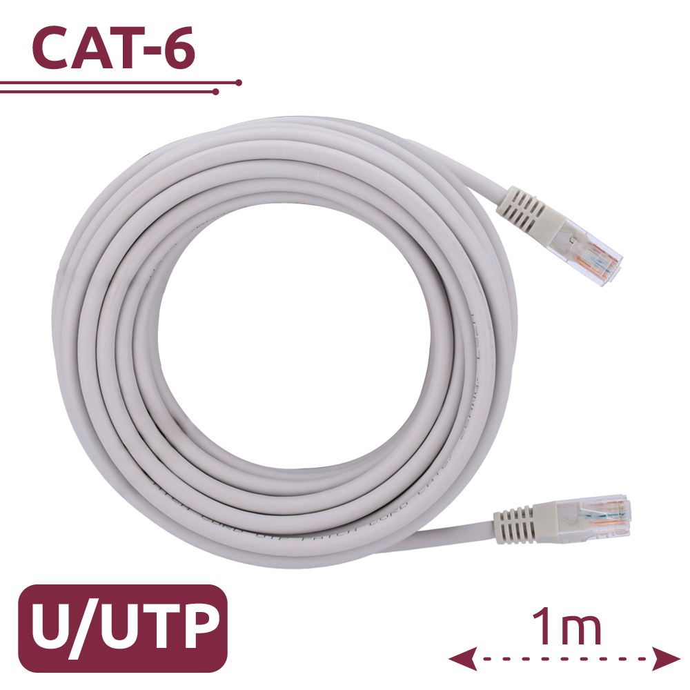 Cavo UTP Safire - Categoria 6 - Conduttore CCA - Ethernet - Connettori RJ45 - 1 m