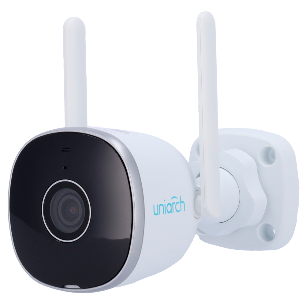 Telecamera IP WiFi 2 Megapixel - Serie Uniarch - 2 MP | Ottica 2.8 mm - IR 20 m | DWDR | Microfono e altoparlante integrati - Ultra H.265 | IP67 | Sovratensione 4000 V - Wifi IEEE802.11b/g/n