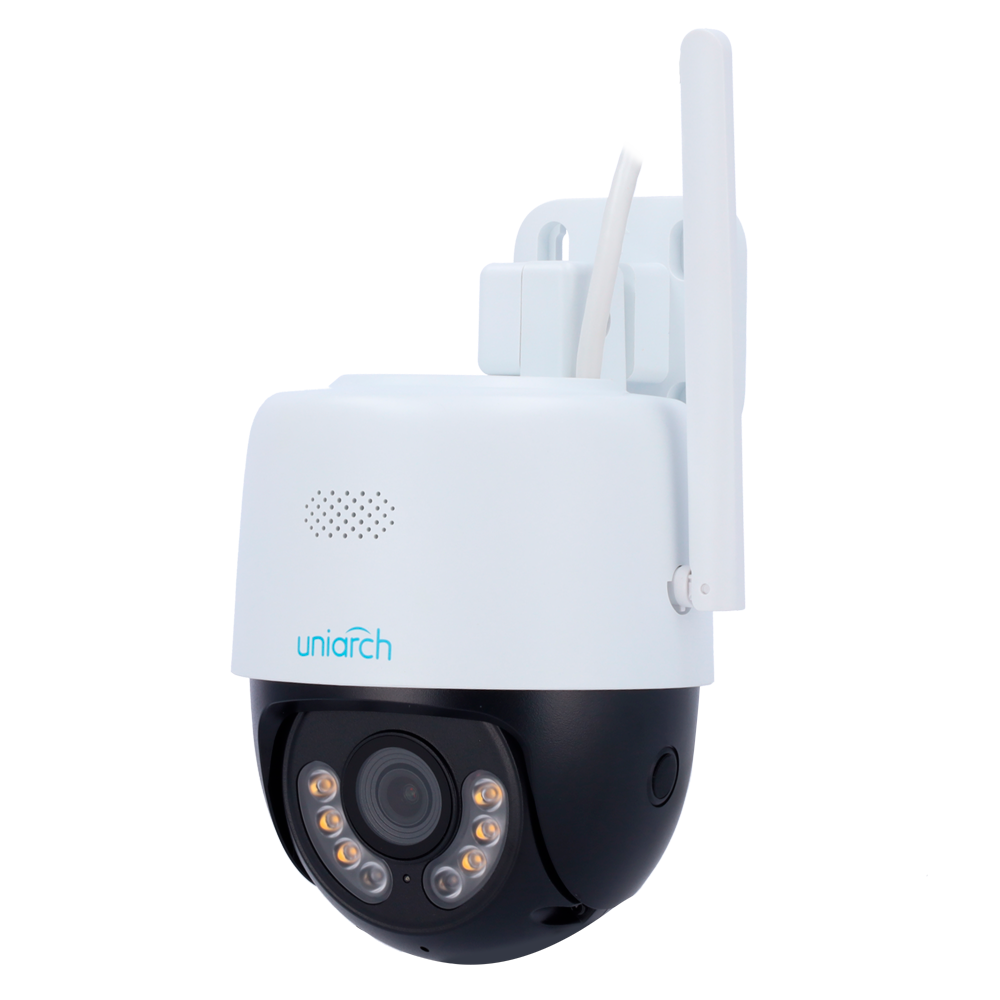 Telecamera IP PT Uniarch 5 Megapixel WiFi - 1/2.7" Progressive Scan CMOS - Ottica 4 mm - Autotracking - Portata IR 30 m luce bianca 10 m - Wifi IEEE802.11b/g/n