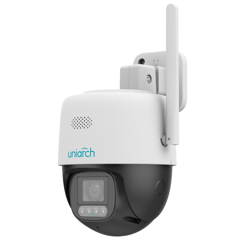 Cámara IP 5 Megapixel WiFi Uniarch Wise-ISP - 1/1.8" Progressive Scan CMOS | Lente 4 mm - Disuasión activa (ColorHunter, altavoz y luz) - Luz dual (IR + luz blanca) - Wifi IEEE802.11b/g/n/ax
