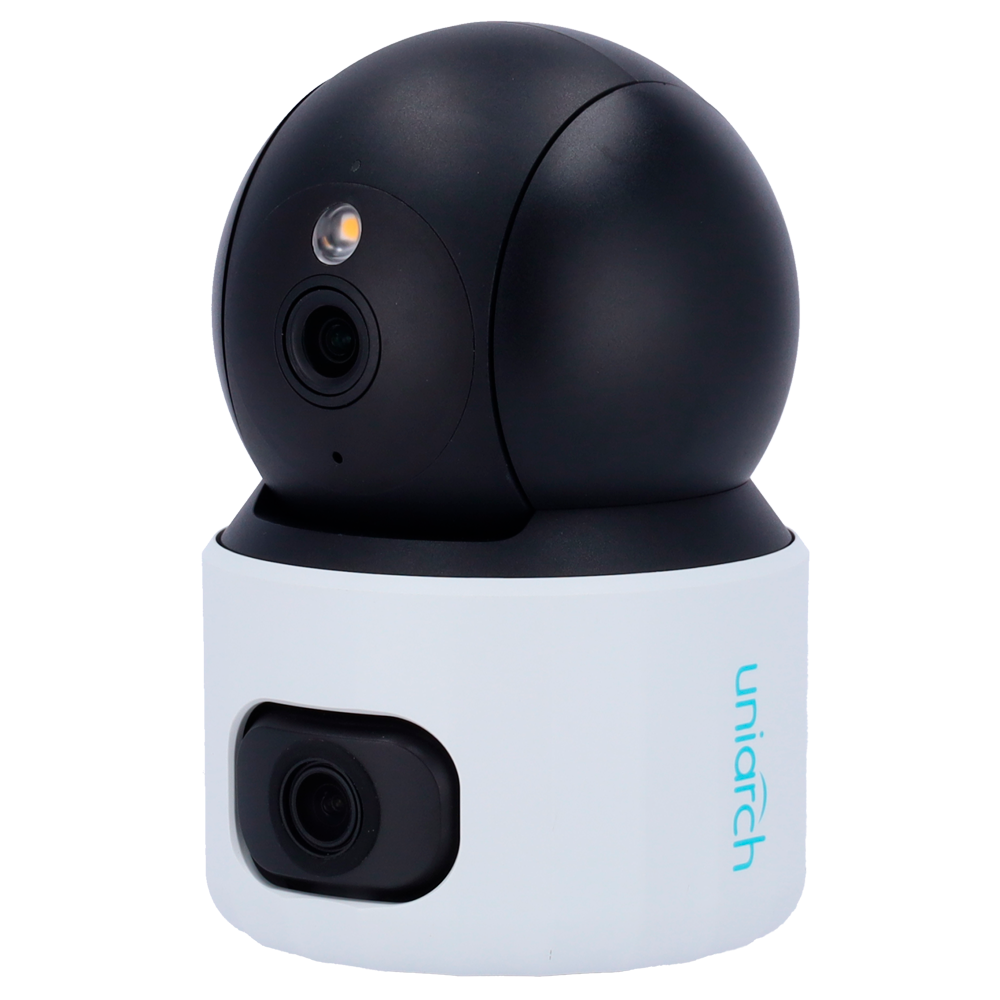 Cámara IP PT 3 Megapíxel - Gama Uniarch WiFi
- 3 MP | Lente 4.0 mm - IR 10 m |DWDR |Micrófono y altavoz incorporados - Ultra H.265 | Indicador LED | Ranura microSD - Wi-Fi 2.4G | Uniarch APP | UMD