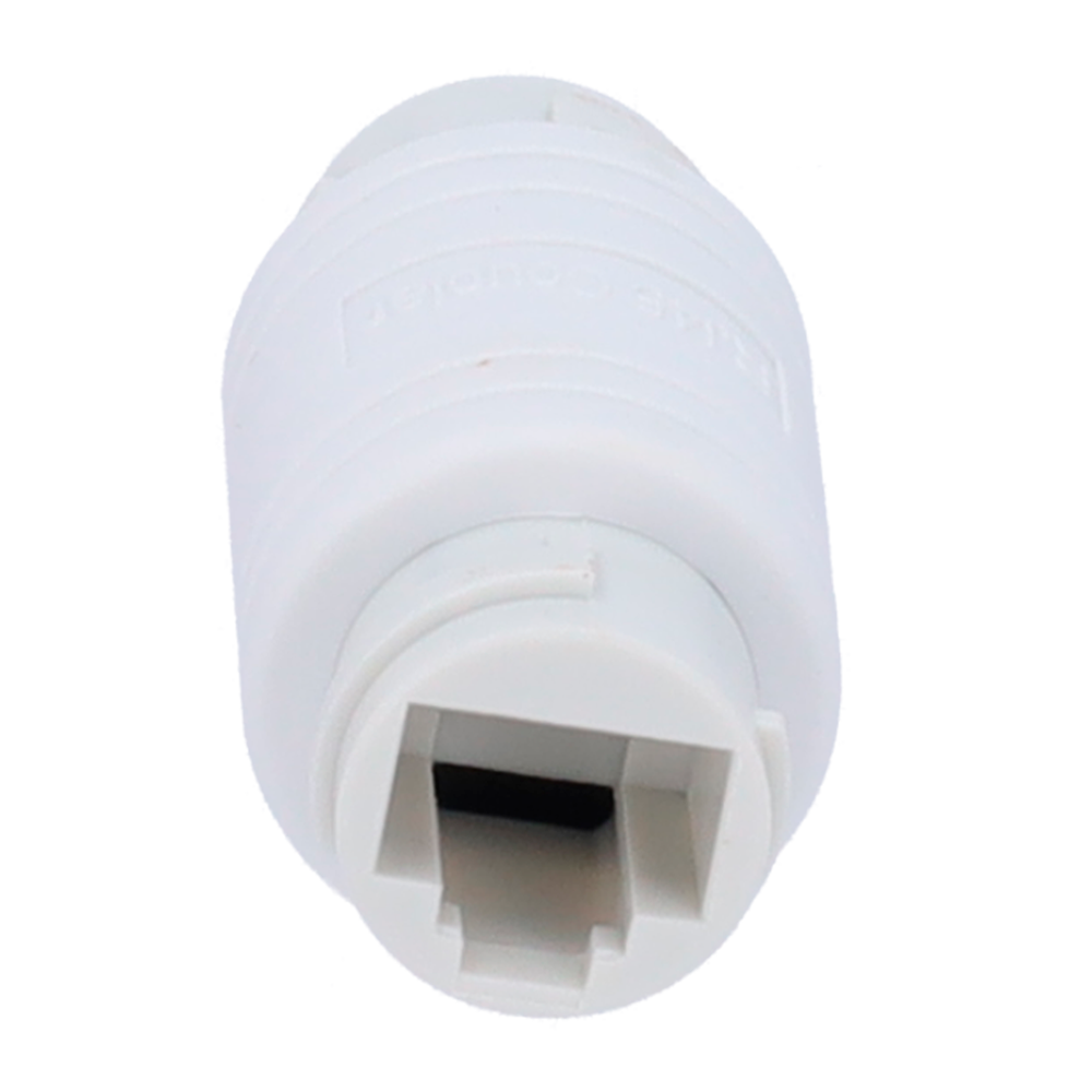 Conector - Conector entrada RJ45 - Conector salida RJ45 - Compatible UTP - IP68 - Color blanco