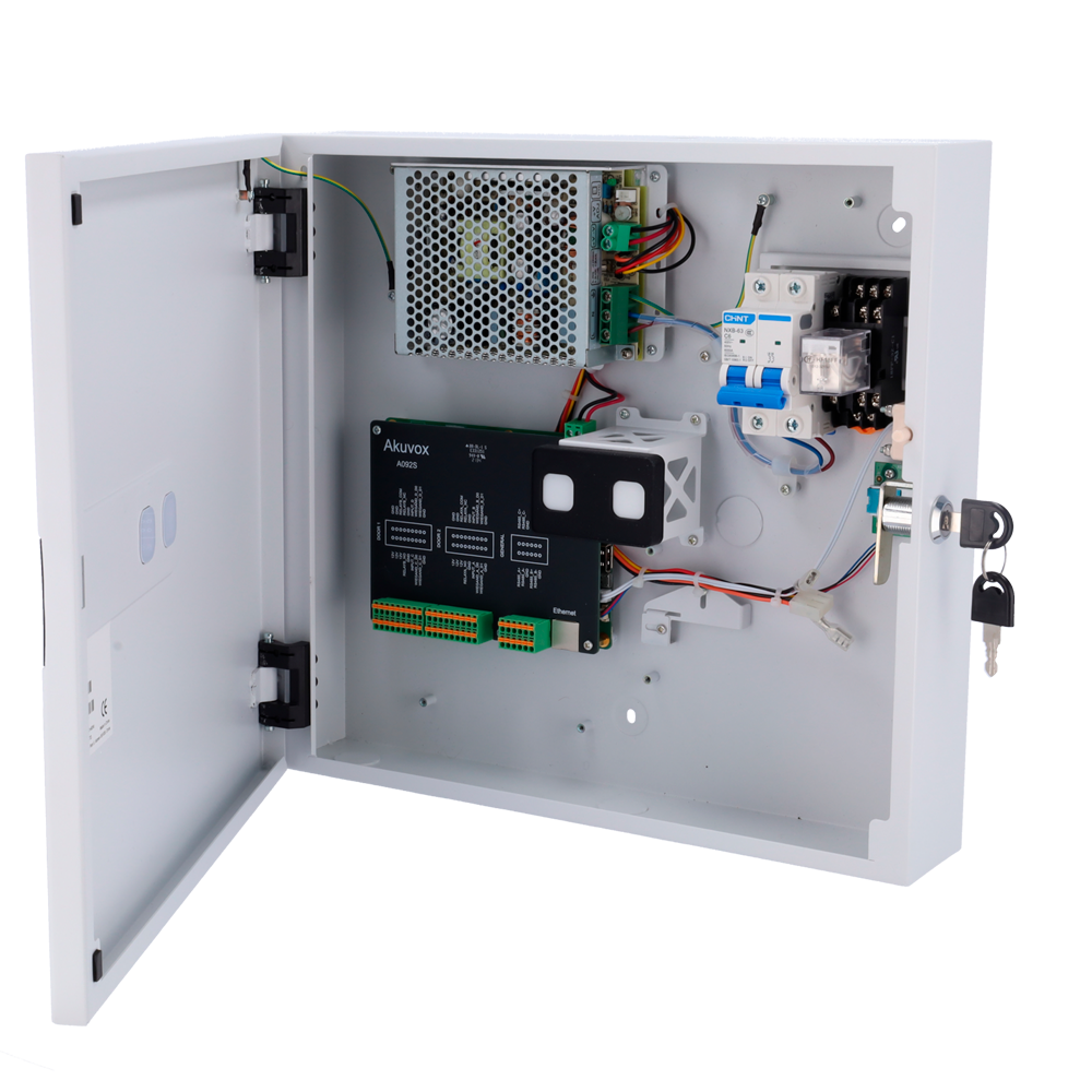 Controller di accessi RFID - Accesso per scheda - Comunicazione TCP/IP | RS485 - 4 entrate Wiegand e 3 RS485 - Uscita relè per due porte - Software Akuvox ACMS | Configurazione web