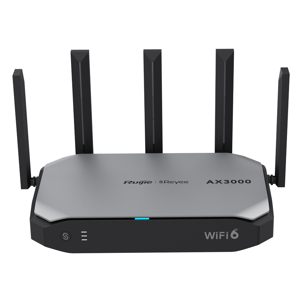 Reyee Router Wi-Fi Cloud con Mesh - Wi-Fi 6 2x2 | 5 Porte RJ45 10/100 /1000 Mbps - Supporta fino a 4 WAN per il failover o il bilanciamento - Fino a 1200 Mbps di larghezza di banda - Server VPN IPSec, L2TP, PPTP, OpenVPN - Controllo intelligente della lar