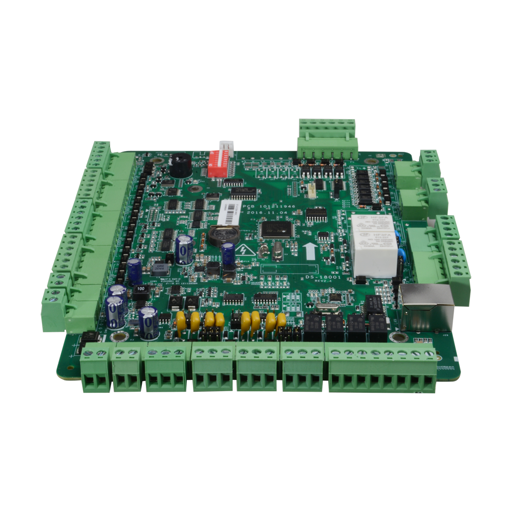 Controlador de Acceso Biométrico - Acceso por Huella Digital, Rostro, Tarjeta o Contraseña - Comunicación TCP/IP | eInicio | ISAPI | OSDP - 4 entradas Wiegand 26 y 4 RS485 - Salida de relé para dos puertas - Software Safire Control Center
