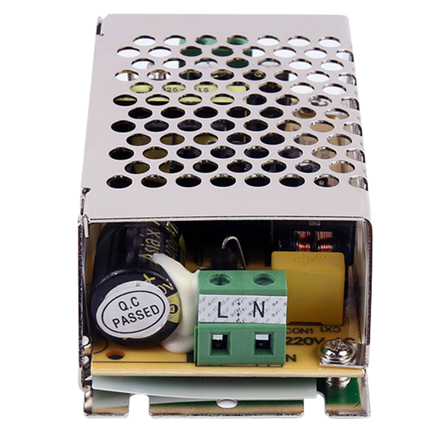 Fonte di alimentazione commutata - Ingresso AC 100~240 V - Uscita DC 12 V / 2,5 A (30W) - Uscita regolabile 11,4~12,6 V - Protetto contro i picchi di corrente - e picchi di corrente