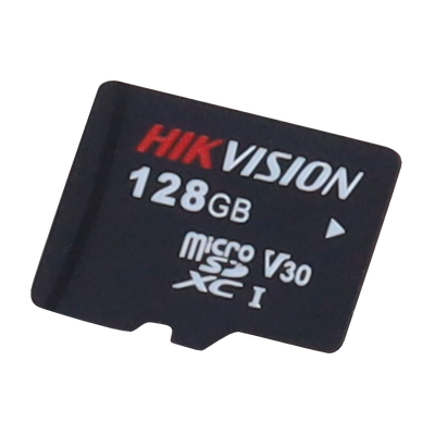 Scheda di memoria Hikvision - Tecnologia 3D TLC NAND - Capacità 128 GB - Classe 10 U3 V30 - Più di 3000 cicli di lettura/scrittura - Adatto per dispositivi di Videosorveglianza