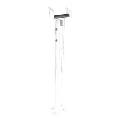 Soporte vertical para brazo de barrera - Compatible con ZK-PROBG30xx - Para barreras de brazo de 6 metros - Altura regulable: 77 ~ 102 cm - Fácil instalación - Colo blanco