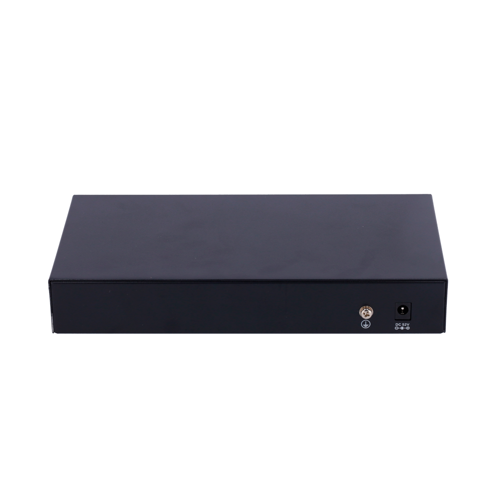 Switch PoE - 8 porte PoE Gigabit + 2 SFP Gigabit - 30 W per porta / Massimo 96W - 1 Porta Hi-PoE fino a 46W - VLAN/Port Isolation/STP/RSTP/MSTP/ACL/QoS - LACP/DHCP Snooping/IGMP Snooping/Port Mirroring