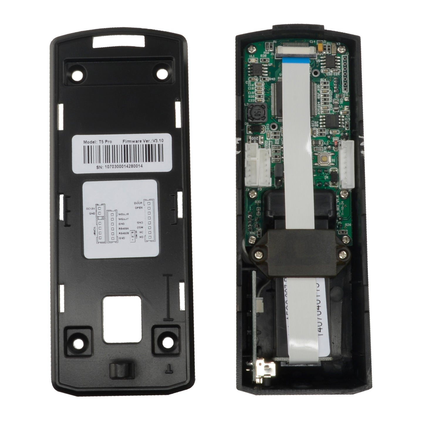 Lettore biometrico autonomo ANVIZ - Impronte digitali e schede MF - 1000 registrazioni / 50000 registri - TCP/IP, RS485, miniUSB, Wiegand 26 - Controller integrato - Adatta per interni