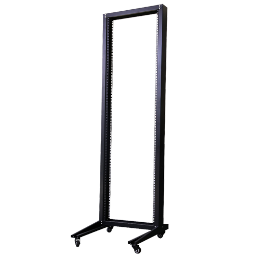 Open floorstanding rack cabinet - Up to 18U 19" rack - 2-bar structure - Mobile rack - Up to 120 Kg load - Unassembled