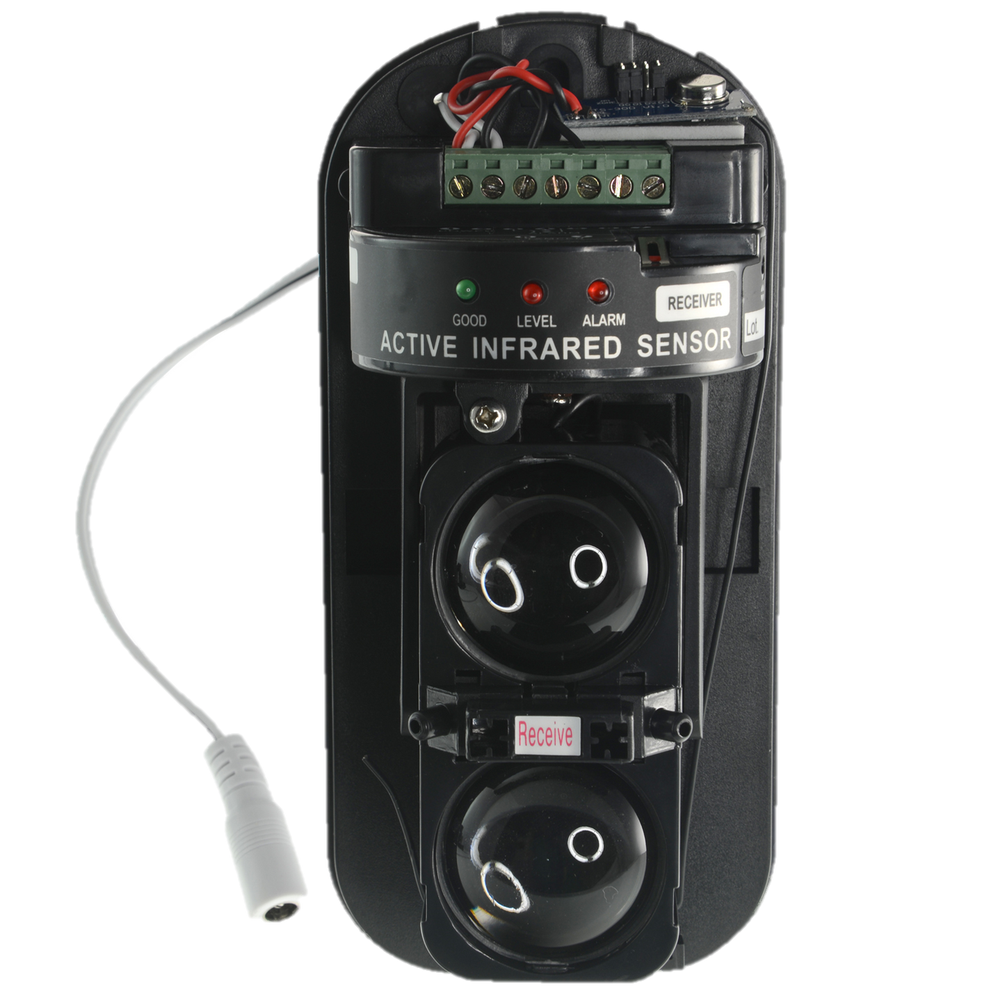 Rilevatore di barriera a infrarossi - Wireless | Antenna interna - Distanza max. di rilevamento 60 / 180 m - Distanza wireless 80 m - Tamper | Uscita relay - Alimentazione DC12V - Innowatt