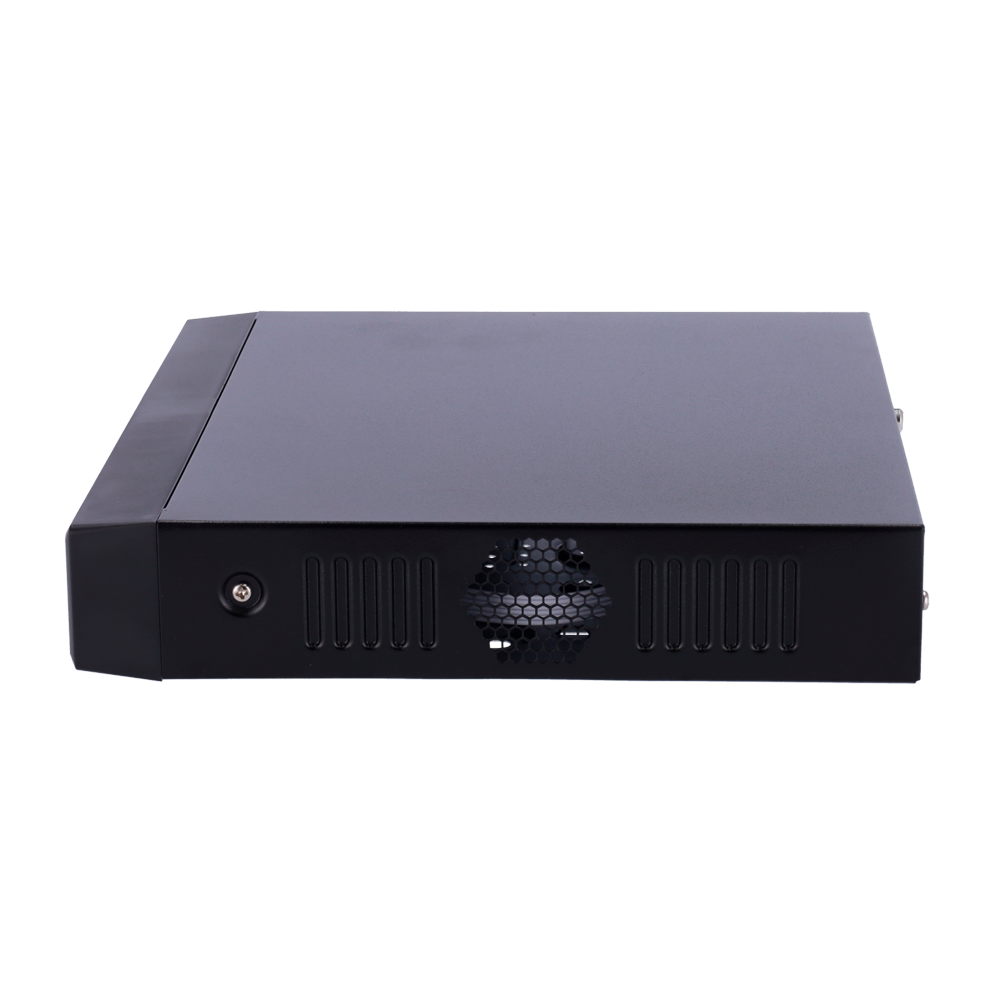 Grabador IP X-Security AI - 8 CH vídeo IP / 8 puertos PoE - Resolución máxima grabación 12 Mpx - Ancho de banda 80 Mbps - Salida HDMI Full HD y VGA - Admite 1 disco duro