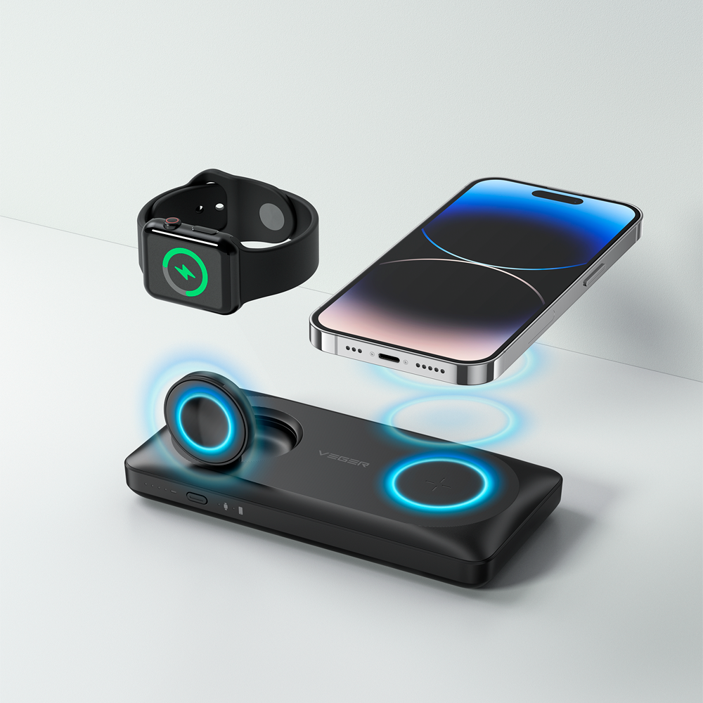 VEGER - Batería externa - Capacidad 10000 mAh - Voltajel 3.85 V  - Capacidad nominal 5500 mAh - Potencia 38.5Wh