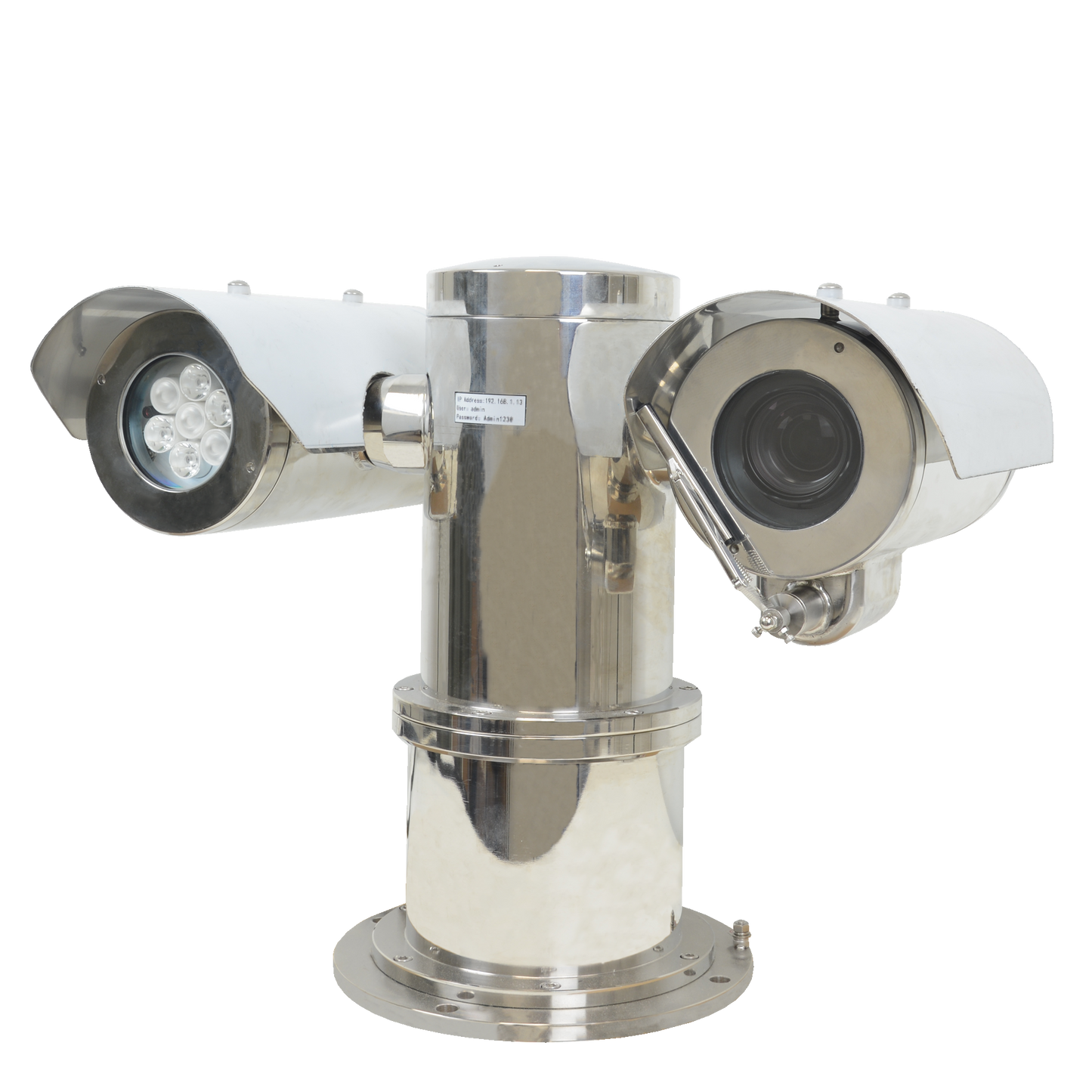 Telecamera IP Explosion Proof 4 Mp - 1/2.7" Progressive Scan CMOS - Ottica motorizzata 6.5~143mm | 22X - IR LEDs portata 200 m - Alloggiamento in acciaio inox 304 resistente alla corrosione - Impermeabilità IP68