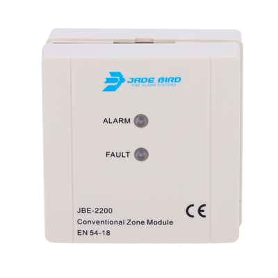 Modulo analogico Jade Bird - Modulo di ingresso convenzionale - Alimentazione tramite loop o esterna - Cavo conduttore fino a 2.5mm2 - REOL di 4k7 Ω (fornito) - Certificato EN 54-18