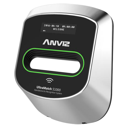ANVIZ autonomous biometric reader - Iris and EM RFID card - 150 registrations / 50000 registers - TCP/IP, RS485, Wiegand 26 - SC011 controller included - ANVIZ UltraMatch included free