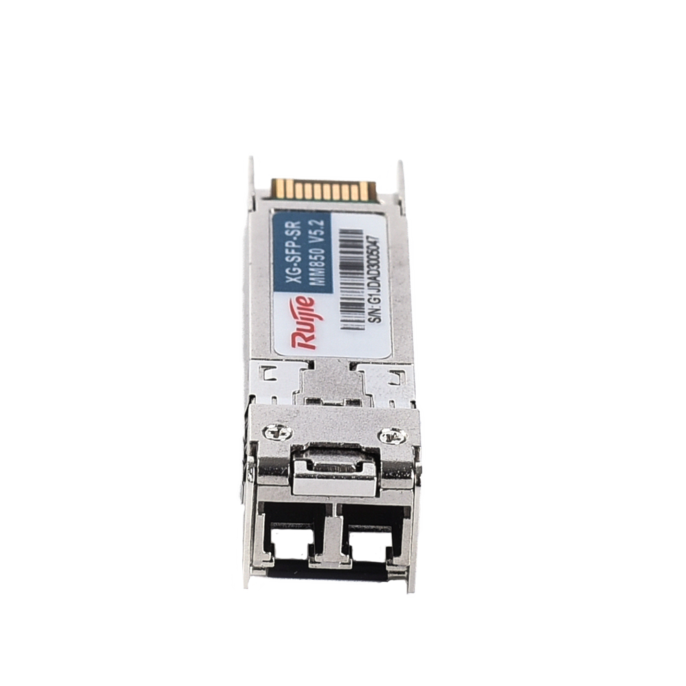 Módulo transceptor Ruijie SFP+ - Longitud de onda 850 nm - Fibra multimodo - Conector LC dúplex - Distancia máxima 300 m - 10Gbps - 10GBASE-SR