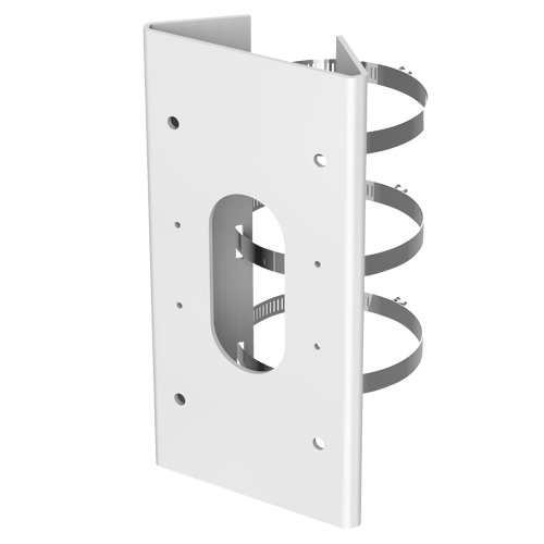 Supporto a palo - Per Telecamere dome motorizzate - Adatto per esterni - Lega di alluminio e acciaio - Compatibile con Hikvision - Pin cavo