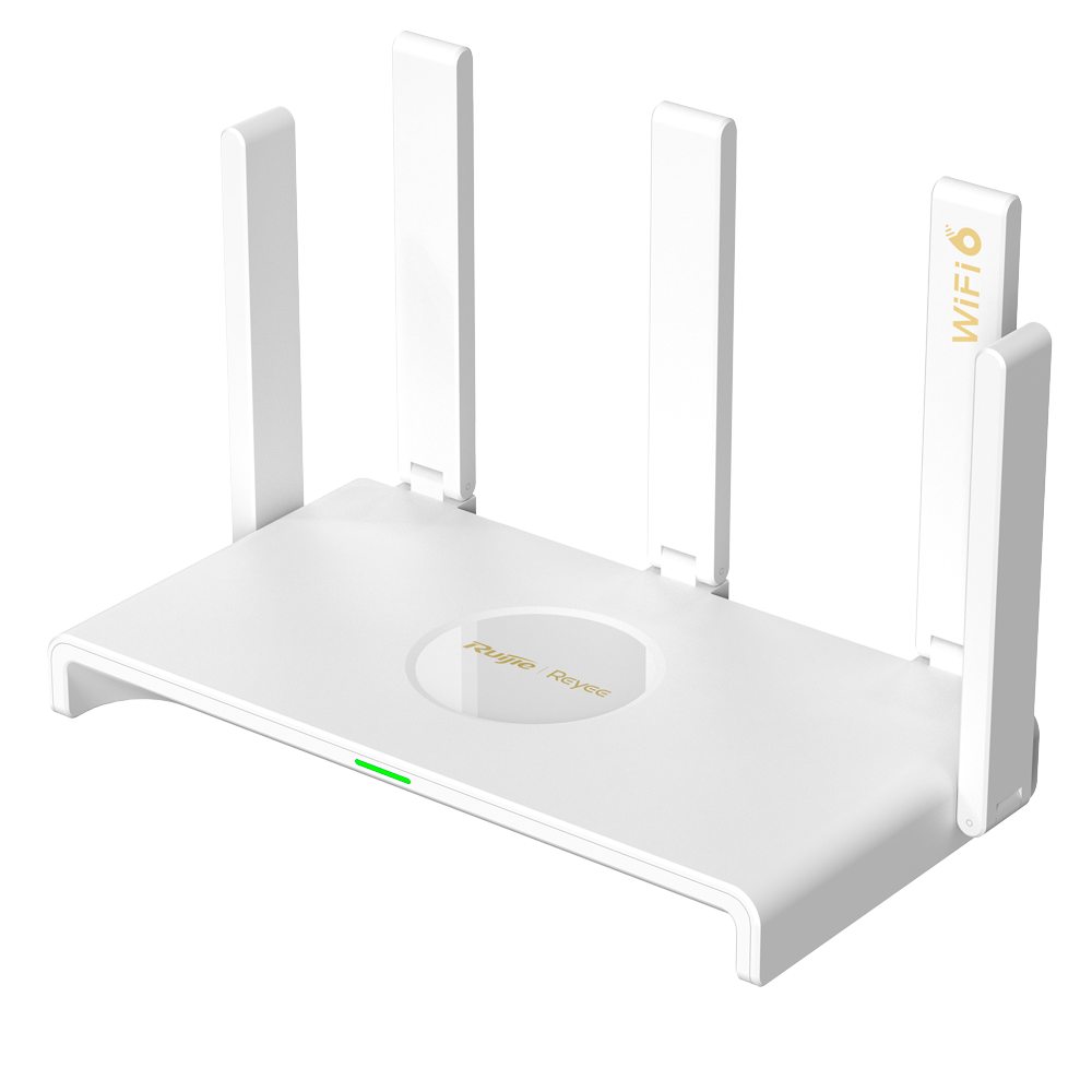 Reyee Router Gigabit Mesh Wi-Fi 6 AX3000 - 5 Porte RJ45 10/100/1000 Mbps - 802.11ax 2x2 e dual-band 2.4 e 5 GHz - Gestione Remota tramite Cloud - Controllo Genitori, Rete Ospiti, Roaming - Piccolo ufficio / Ufficio domestico
