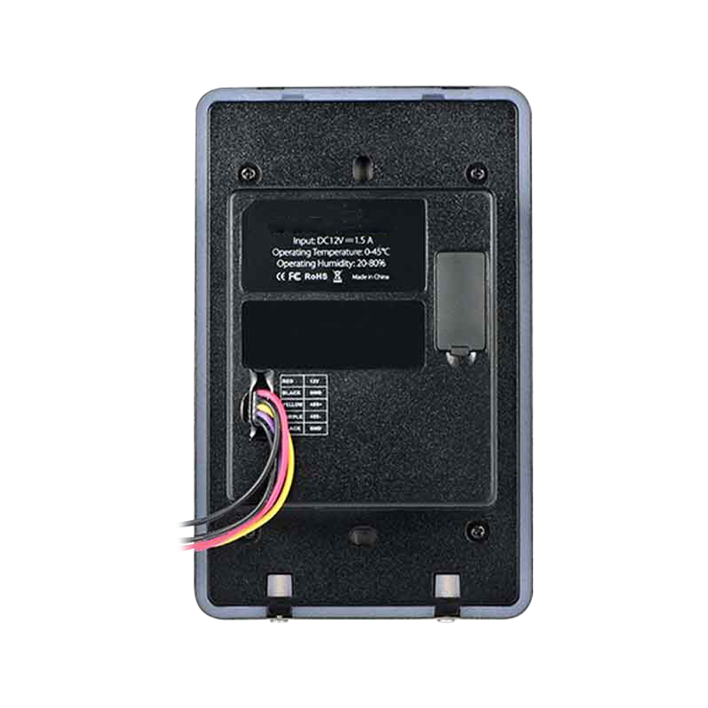 Lector de acceso - Acceso mediante huella dactilar y/o tarjeta MF - Indicador LED y acústico - Comunicación RS485 - Compatible con Atlas ZK-ATLAS-x60 - Instalación de empotrar | Adecuado para uso externo