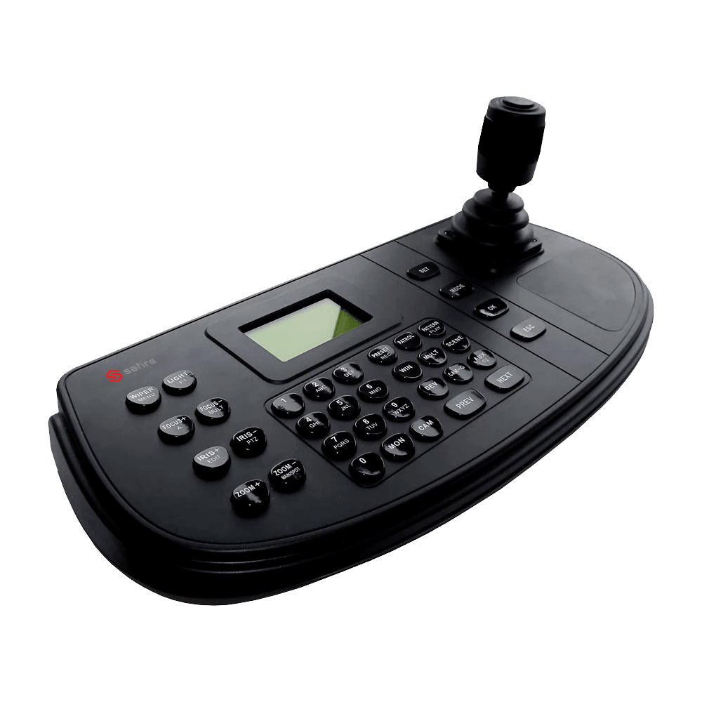 Tastiera Safire IP - Doppia interfaccia: diretto o rete - Schermo LCD - Rete per IP con conettore RJ45 - Joystick 4 assi
