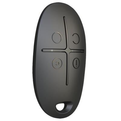 Ajax - Alloggiamento per telecomando - AJ-SPACECONTROL-B - Facile installazione - Plastica ABS - Colore nero