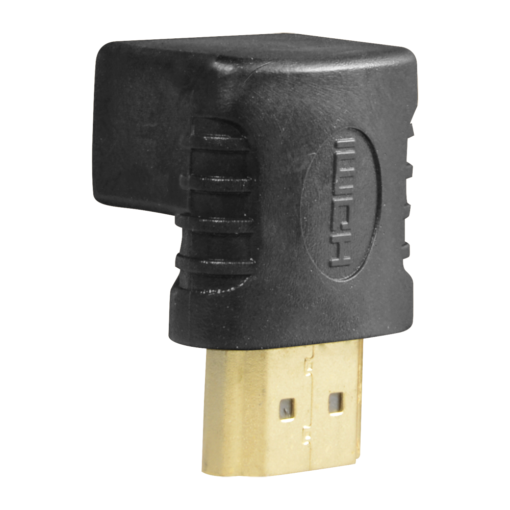 HDMI adapter - HDMI 1.3 - Angled 90° - HDMI type A male - HDMI type A female - Anti-corrosion connectors