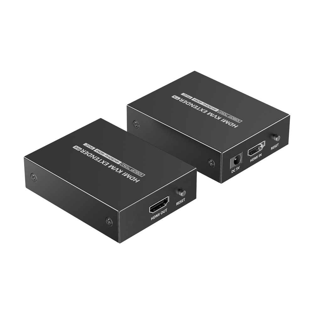 Extensor HDMI con KVM Emisor y receptor Alcance 70 m Sobre cable UTP Cat 7 Hasta 4K 30Hz Alimentacion DC 5 V Innowatt