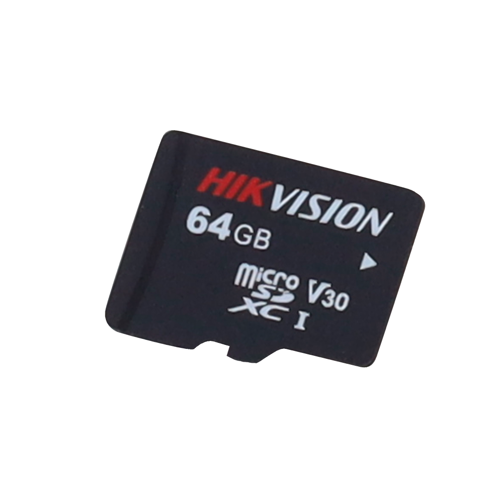 Scheda di memoria Hikvision - Tecnologia 3D TLC NAND - Capacità 64 GB - Classe 10 U3 V30 - Più di 3000 cicli di lettura/scrittura - Adatto per dispositivi di Videosorveglianza