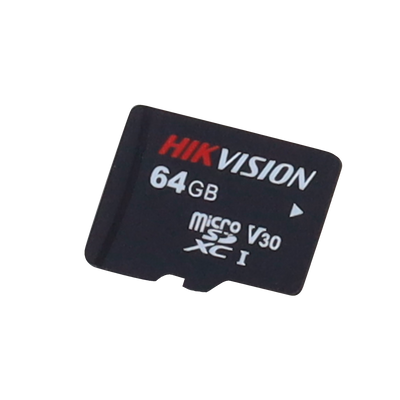 Scheda di memoria Hikvision - Tecnologia 3D TLC NAND - Capacità 64 GB - Classe 10 U3 V30 - Più di 3000 cicli di lettura/scrittura - Adatto per dispositivi di Videosorveglianza