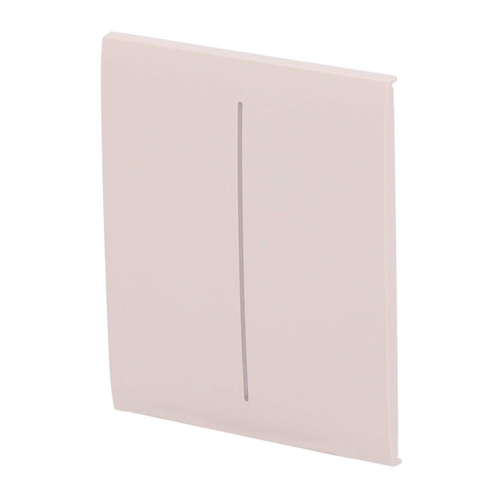 Ajax - LightSwitch CenterButton - Pannello tattile per doppio interruttore della luce - Compatibile con AJ-LIGHTCORE-2G - Retroilluminazione a LED - Pannello tattile centrale senza contatto - Colore avorio - Innowatt