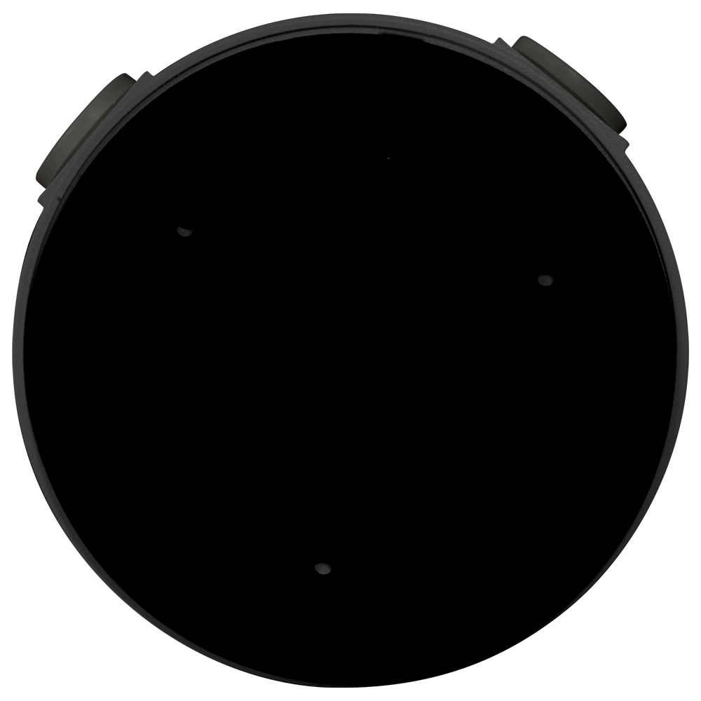 Scatola di giunzione - Per telecamere dome - Installazione a tetto o parete - Passacavo - Colore nero