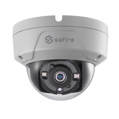 Cámara Safire 8MP PRO - 4 en 1 (TVI / CVI / AHD / CVBS) - CMOS de alto rendimiento 8,29 MP - Lentes fijas de 2,8 mm - Matrix IR LEDs Distancia 30 m - Menú OSD remoto
