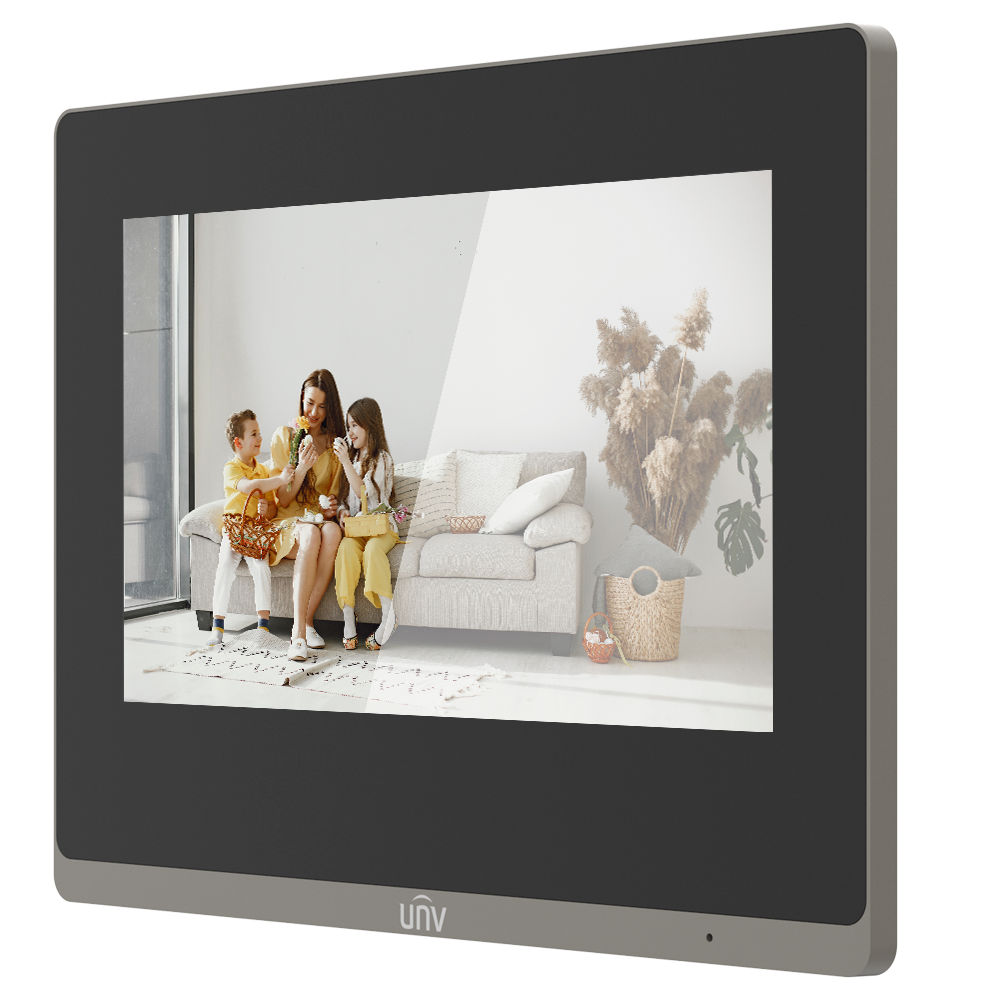 Monitor per videocitofono - Schermo TFT di 7" - Audio bidirezionale - TCP/IP, WiFi - Slot per scheda microSD fino a 32 GB - Montaggio a parete