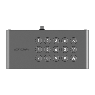 Módulo periférico - Añade teclado físico - Conexión USB - Apertura con PIN - Apto para exterior IP65 - Compatible con DS-KD9633