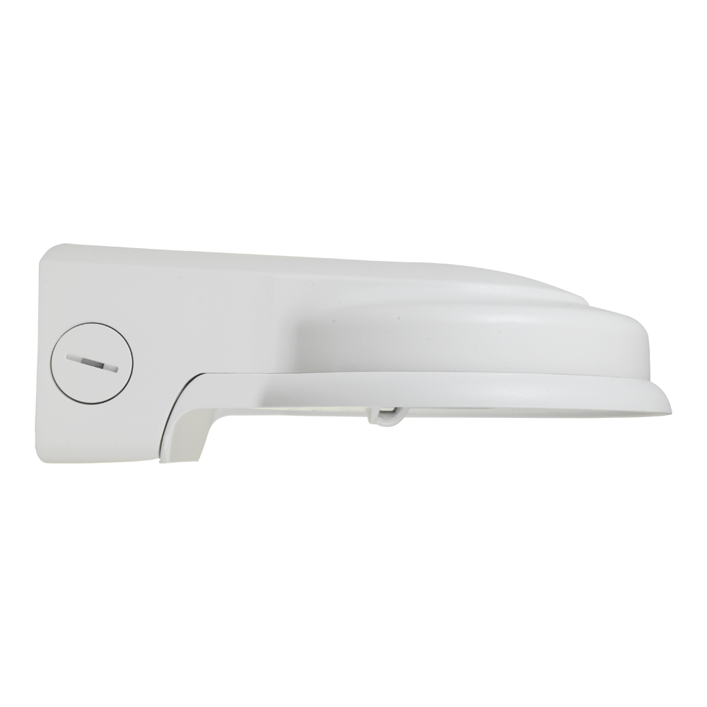 Staffa a parete - Per telecamere dome - Adatto per esterni - Colore bianco - Resistenza al carico 3 Kg - Pin cavo