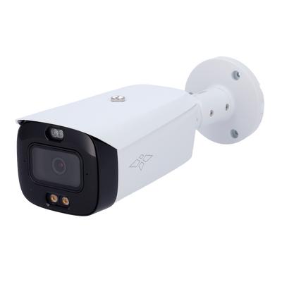 Cámara IP 4 Megapixel Smart Dual Light - 1/2.7" 4MP progressive CMOS - Compresión H.265+ / H.265 - Lente 2.8 mm / Active Deterrence - MicroSD hasta 256GB - IVS (Protección perimetral) / SMD 4.0